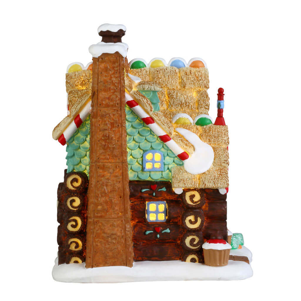 LEMAX Yule Log Cabin, Battery Operated (4.5V) #75178